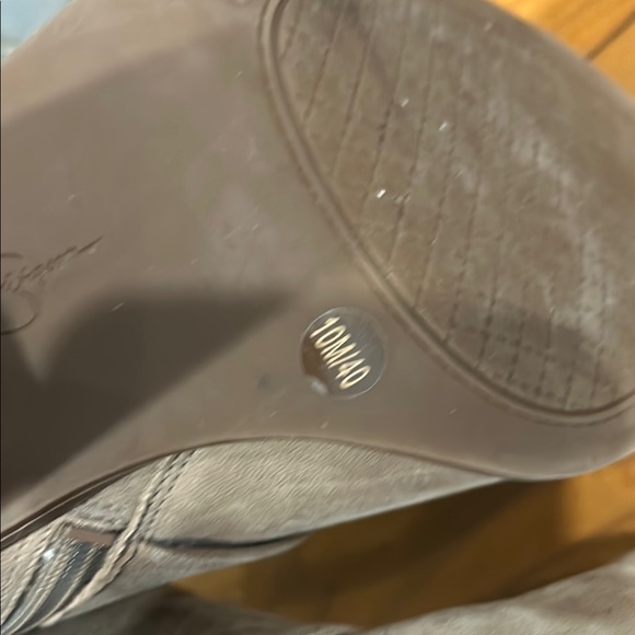 Jessica Simpson Taupe Ankle Boots with Zipper and Buckle Detail Booties - Picture 13 of 13